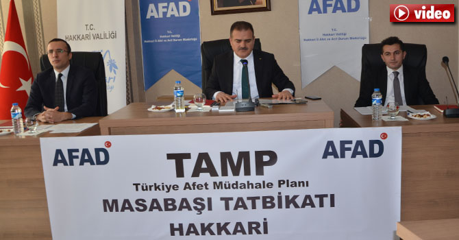 Hakkari AFAD'dan masabaşı tatbikatı