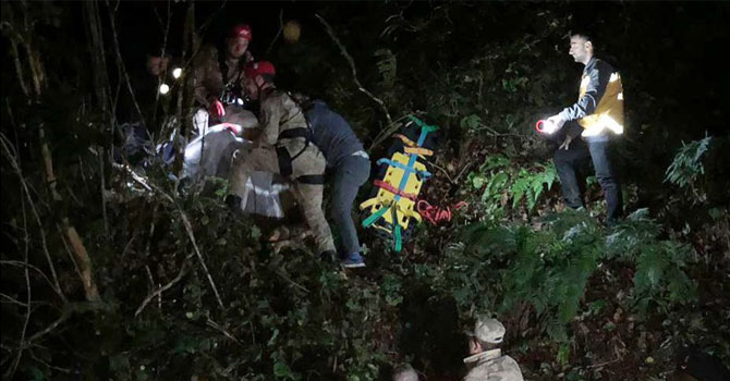 Rize’de kestikleri ağaç üzerlerine devrilen çift öldü