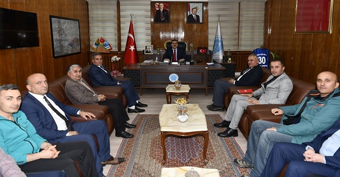 Federasyon Temsilcilerinden Vali Akbıyık’a ziyaret