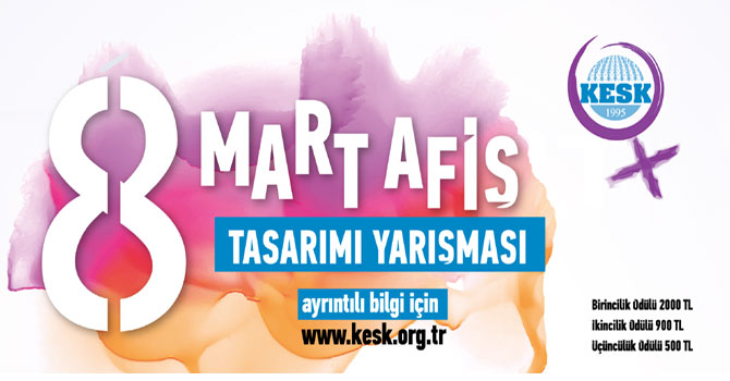 KESK’ten 8 Mart afiş yarışması
