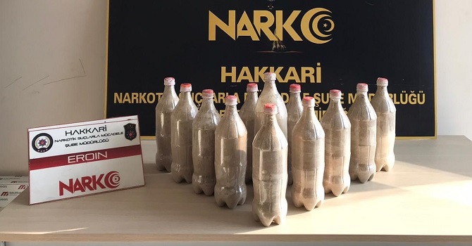 Yüksekova'da 10 kilo 400 gram eroin ele geçirildi