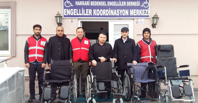 Hakkarili engellilerden depremzedelere yardım eli