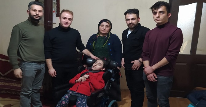 Hakkarili Elvan'a engelli puset desteği