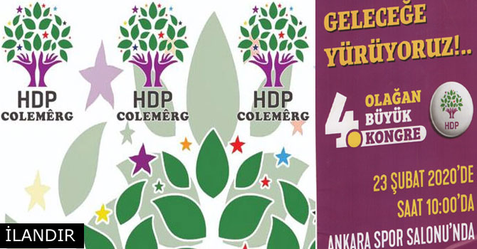 HDP'den 4. Olağan Büyük kongreye davet