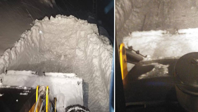 Durankaya belediyesi kapalı yolları açıyor