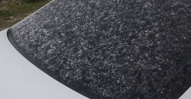 Mersin’e 5 yıl aradan sonra kar yağdı