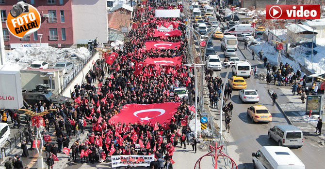 Hakkari'de 'Bahar Kalkını'na' destek yürüyüşü!