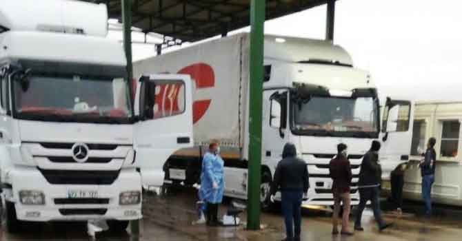 Habur’da 15 gün sonra dezenfekte başladı