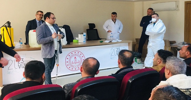 Hakkari’de "Okul Dezenfekte Ekibi" kuruldu