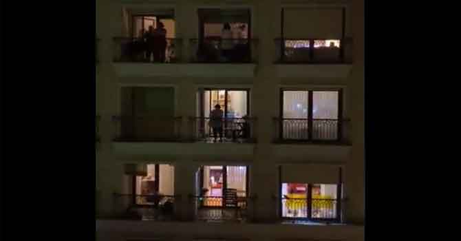 Sağlık emekçilerine alkışlarla teşekkür