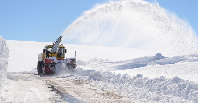 Hakkari'de kar 12 köy ve mezranın yolunu kapattı