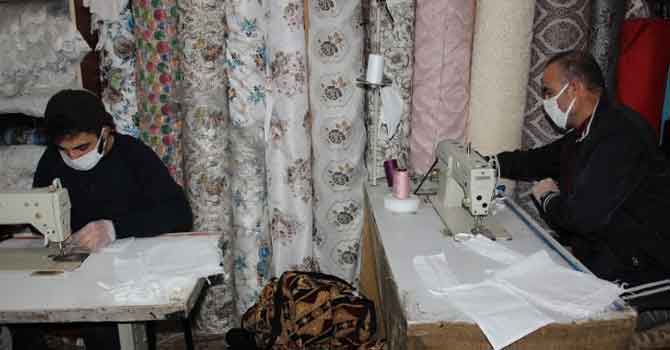 Hakkarili perdeci maske üretmeye başladı!