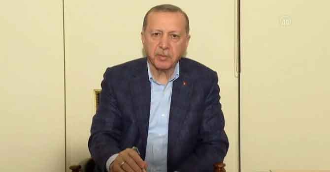 Erdoğan’dan videolu mesaj: Evlerimizde kalmaya devam edelim