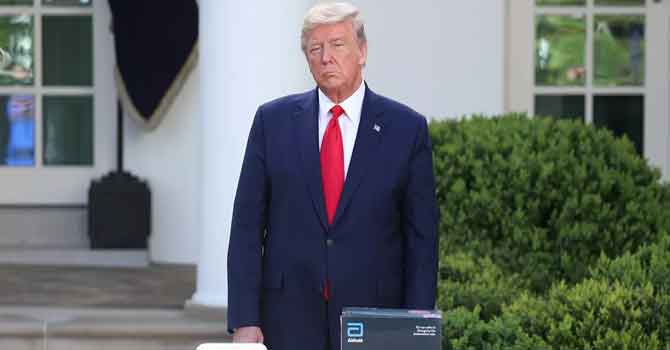 Trump: ABD'nin tıbbi malzeme stoku bitmek üzere