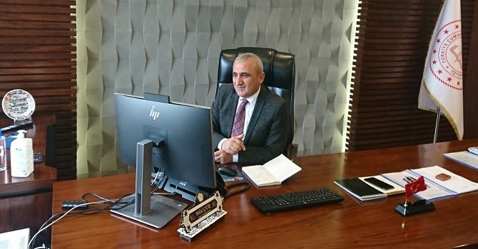 Müdür Gür, telekonferansla toplantı yaptı