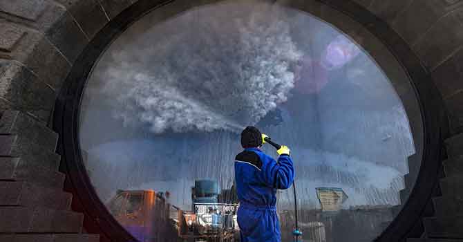 Fotoğraflarla koronavirüsle ile mücadele