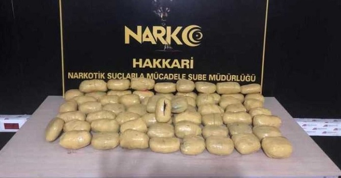 35 kilo uyuşturucu madde ele geçirildi
