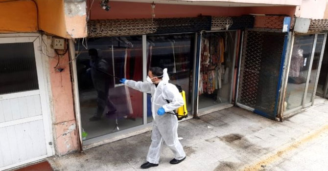 Hakkari'de dezenfekte çalışmaları sürüyor