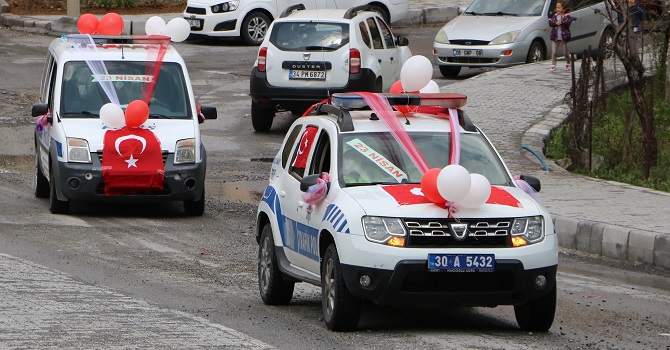 Hakkari'de 23 nisan kutlandı