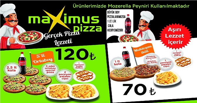 Maxsimus Pizza Ramazan Ayı boyunca hizmete açık!