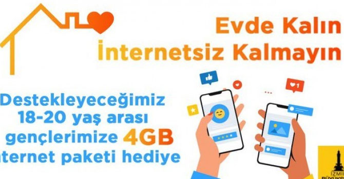 Soyer'den gençlere 4 GB internet hediyesi