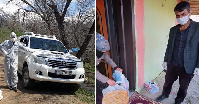 Durankaya Belediyesinden karantinadakilere yardım eli