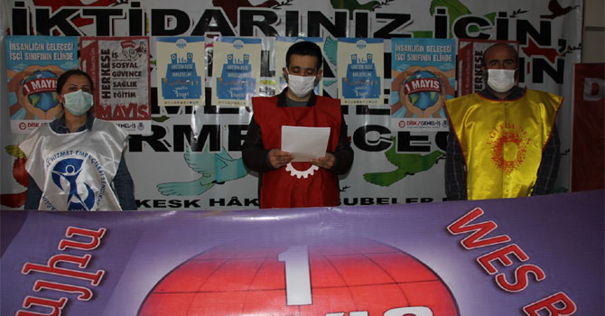Hakkari DİSK-KESK-TMMOB-TTB’den 1 Mayıs açıklaması
