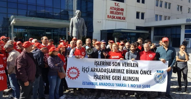 Ataşehir Belediyesi işçileri işe geri alındı
