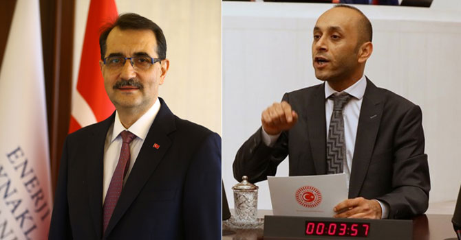 Bakan Dönmez'den HDP'li Dede'ye doğalgaz yanıtı