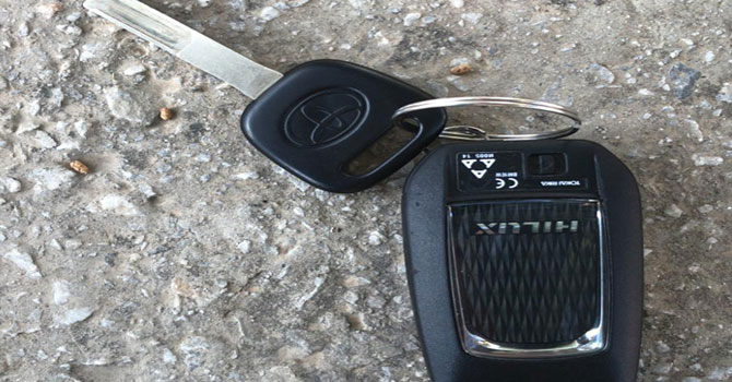 Hakkari'de Toyota Hilux marka aracın anahtarı kayıp