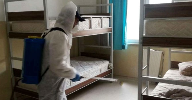 Hakkari Belediyesinden dezenfekte çalışması