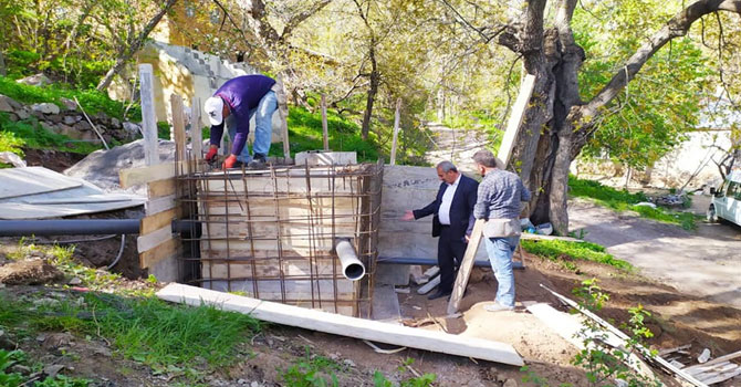 Durankaya'da su sorunu belediye vatandaş işbirliği ile çözülüyor