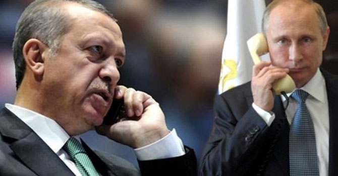 Erdoğan ve Putin telefonda görüştü