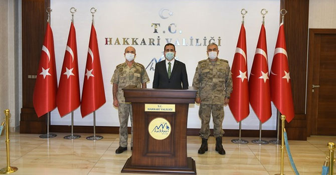 Kolorodu Komutanı İlbaş'tan Vali Akbıyık'a ziyaret