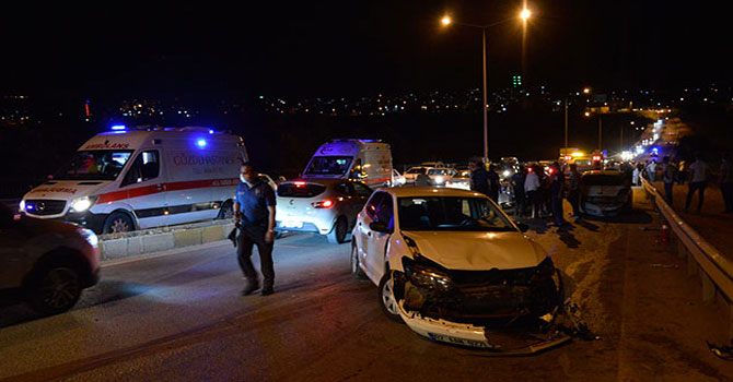 Adıyaman'da zincirleme kaza: 6 yaralı