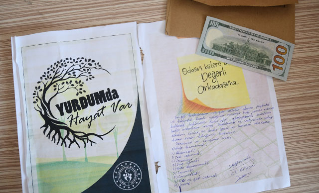 Karantinada kaldıkları yurt odasına öğrenciler için para bıraktılar