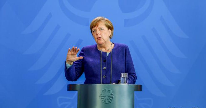 Merkel korona tedbirlerini anayasa ile savundu