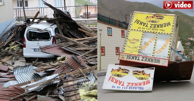 Fırtına, Hakkari'de büyük çapta maddi hasara yol açtı