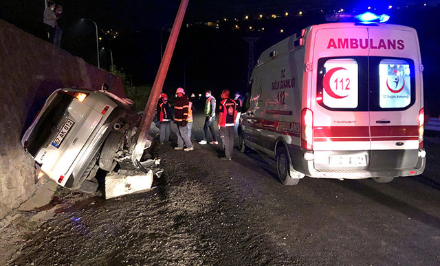 Hastane yolunda kaza: 4 yaralı