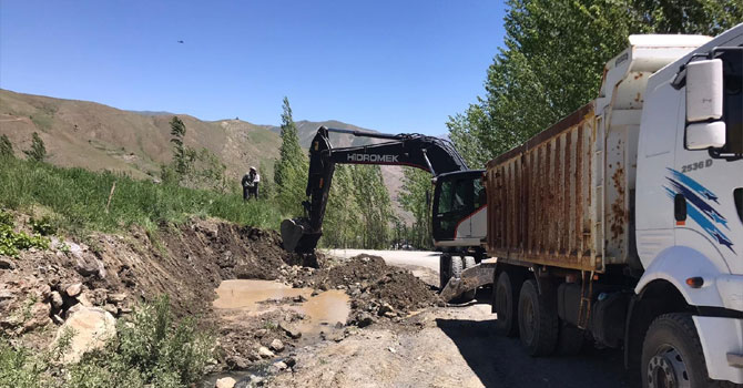 Merzan Mahallesinde alt yapı çalışmaları başladı