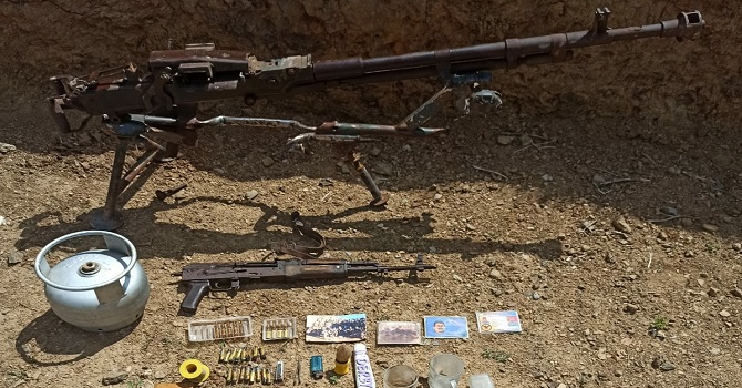 Yüksekova'da silah ve mühimmat ele geçirildi