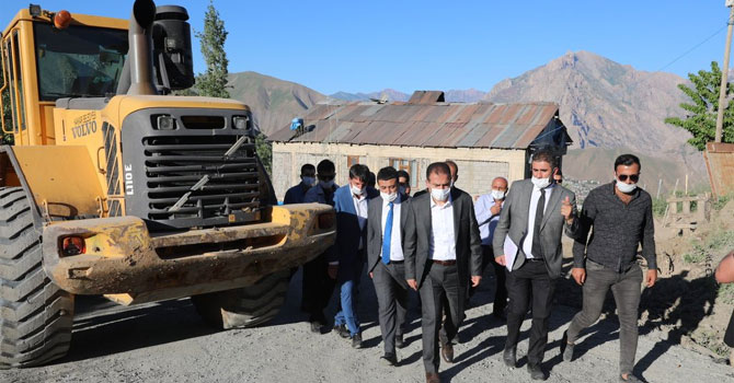 Vali Akbıyık Merzan'daki çalışmaları denetledi!