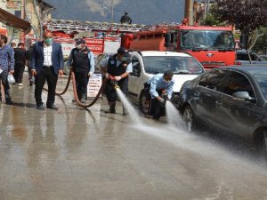 Hakkari Belediyesinden korona virüs temizliği