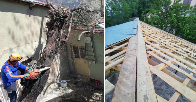 Hakkari'de evleri hasar gören 341 vatandaşın zararları karşılandı