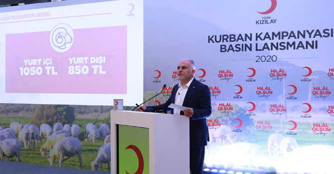 Kızılay vekaleten kurban kesim bedelini açıkladı
