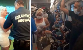 Metroda 'maske' gerginliği