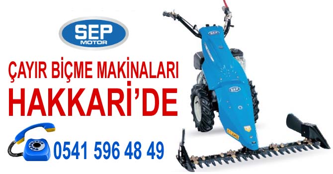 SEP Çayır biçme makinaları artık Hakkari'de!