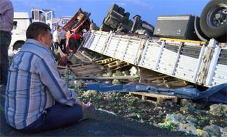 Hafif ticari araca çarpan TIR şoförü öldü