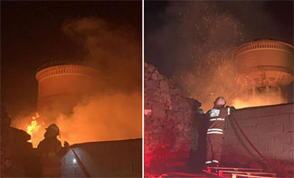 Eski depoda çıkan yangın kısa sürede söndürüldü 