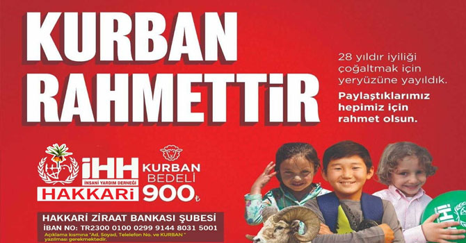 Hakkari İHH'den Kurban açıklaması